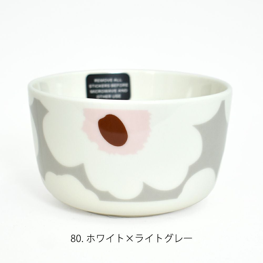 マリメッコ　ウニッコ柄　ボウル　ペア　グレー　日本限定？　marimekko マリメッコ (marimekko) 【日本限定】Unikko ボウル 250ml ウニッコ