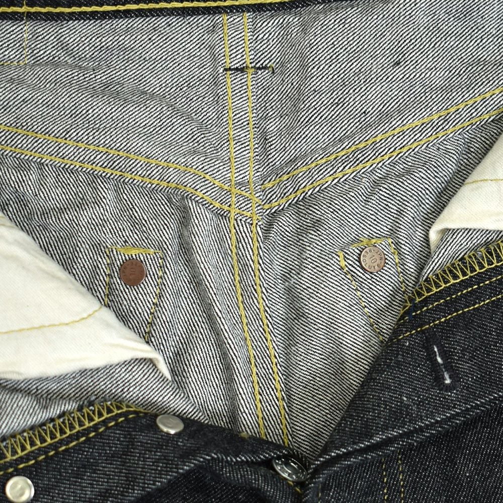 リゾルト (RESOLUTE) GB714 15thブラックモデル ブラックジーンズ ワンウォッシュ ストレート デニムパンツ 15周年