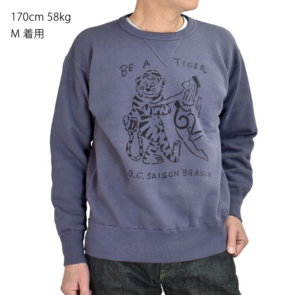 美品COLIMBOジャクソンビルスウェットL コリンボ前V warehouse コリンボ (COLIMBO) JACKSONVILLE ATHLE SHIRT =BE A TIGER