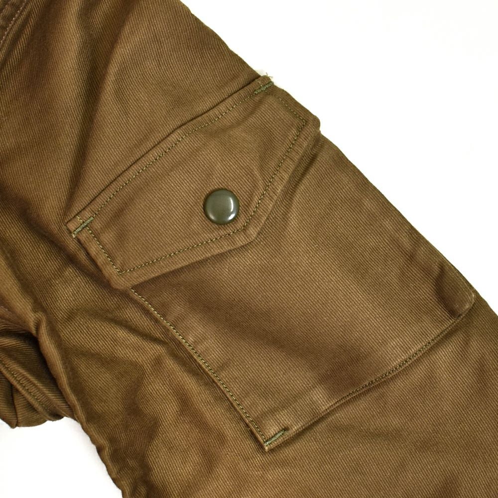 フリーホイーラーズ (FREEWHEELERS) -GILMORE OIL- S-8 AVIATORS' JACKET 1930~1940s MILITARY & MOTOR CULTURE IMAGE CUSTOM JACKET Original High Density Jungle Cloth SEPIA BROWN ミリタリージャケット ライトアウター コート カスタム 2521007