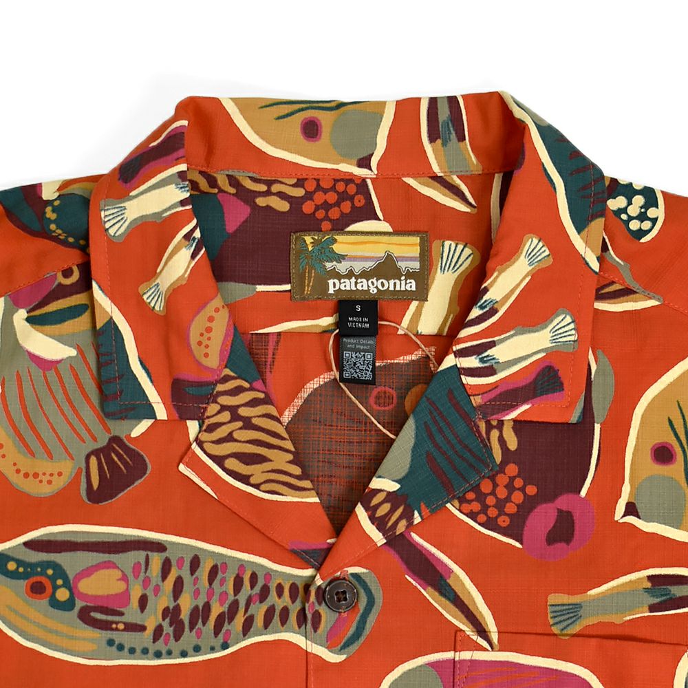 パタゴニア (PATAGONIA) メンズ タイダル スレッズ キャンプ シャツ M's Tidal Threads Camp Shirt 半袖アロハプリントシャツ 52567