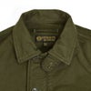 フリーホイーラーズ (FREEWHEELERS) -DECK WORKER JACKET- 1940~1950s U.S.NAVY MILITARY IMAGE CLOTHING Origibal High Density Jungle Cloth DARK KHAKI GREEN デッキワークジャケット ライトアウター 2521010