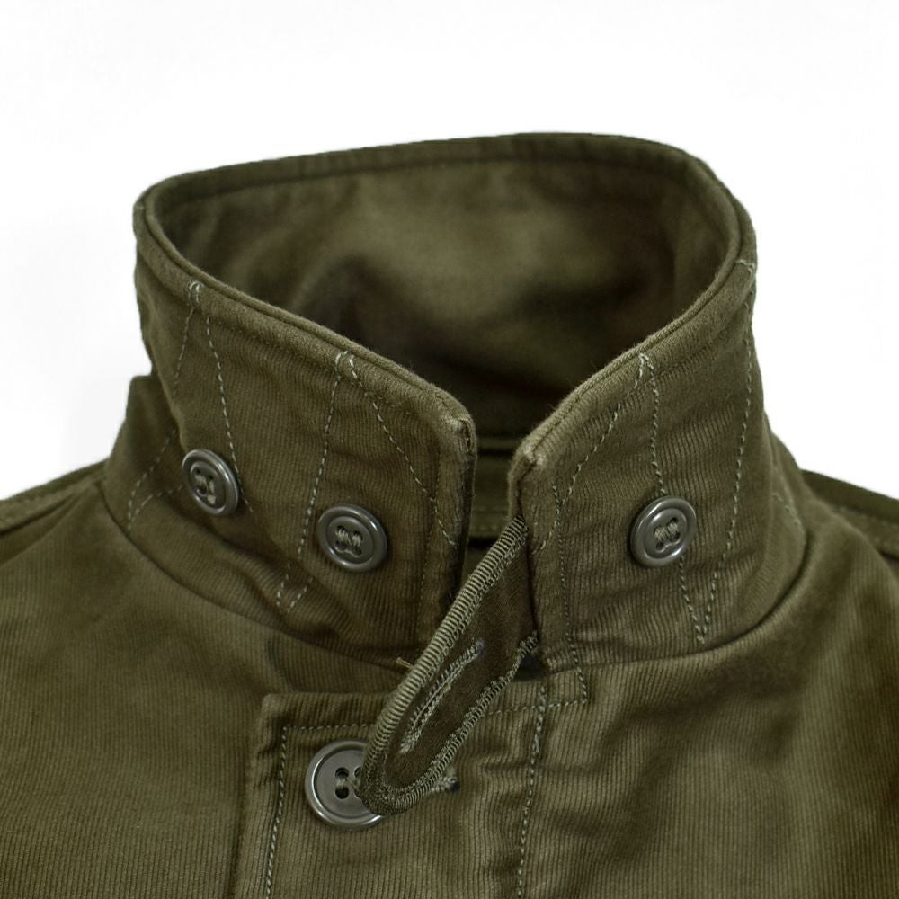 フリーホイーラーズ (FREEWHEELERS) -DECK WORKER JACKET- 1940~1950s U.S.NAVY MILITARY IMAGE CLOTHING Origibal High Density Jungle Cloth DARK KHAKI GREEN デッキワークジャケット ライトアウター 2521010