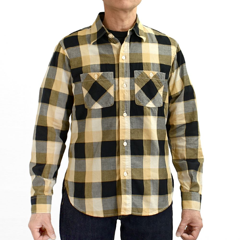 デラックスウエア (DELUXEWARE) 50s CHECK PATTERN 長袖チェックシャツ