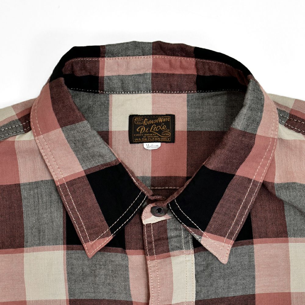 デラックスウエア (DELUXEWARE) 50s CHECK PATTERN 長袖チェックシャツ