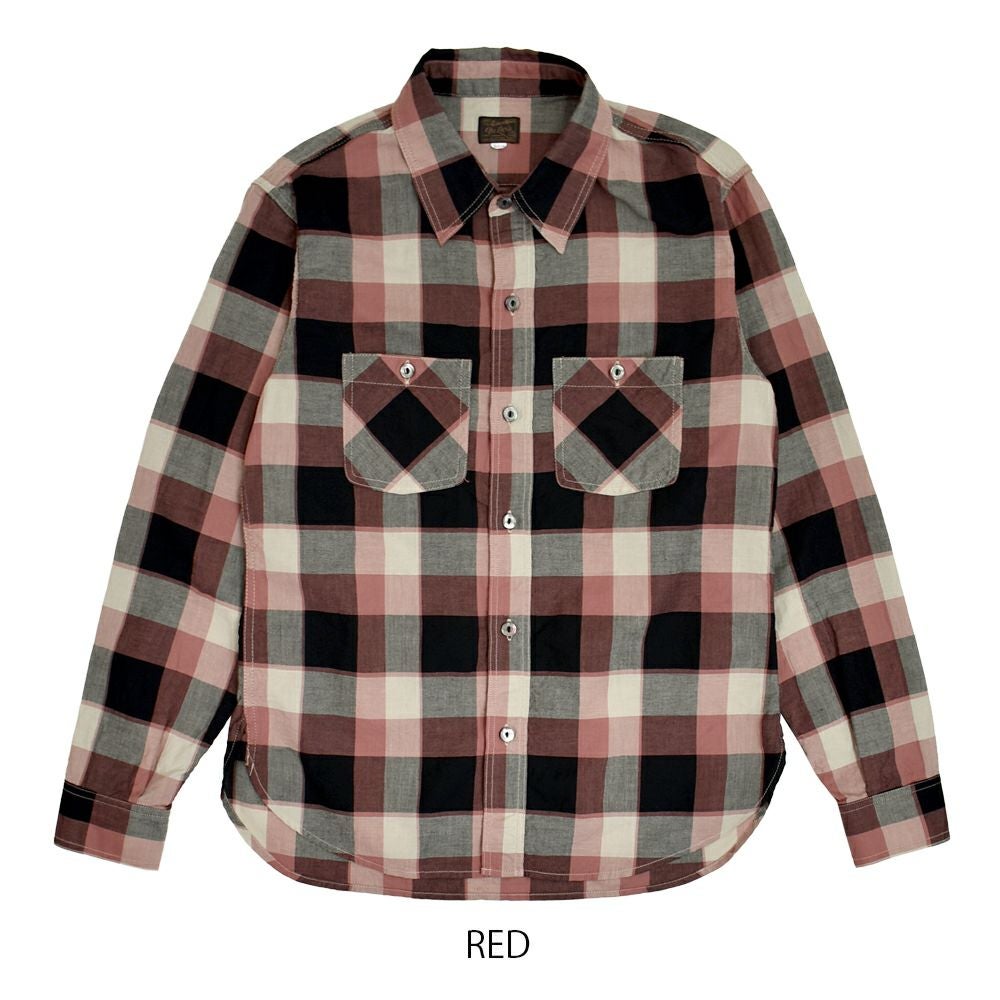 デラックスウエア (DELUXEWARE) 50s CHECK PATTERN 長袖チェックシャツ