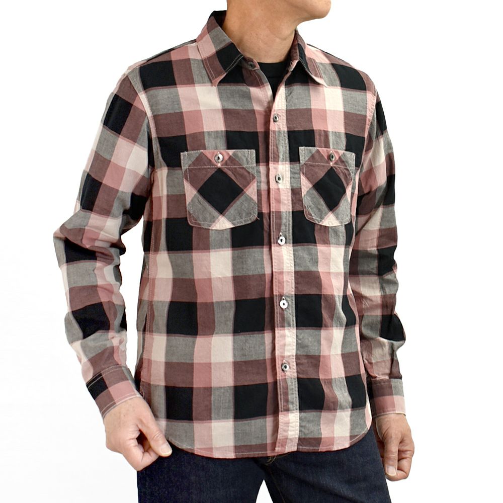 デラックスウエア (DELUXEWARE) 50s CHECK PATTERN 長袖チェックシャツ