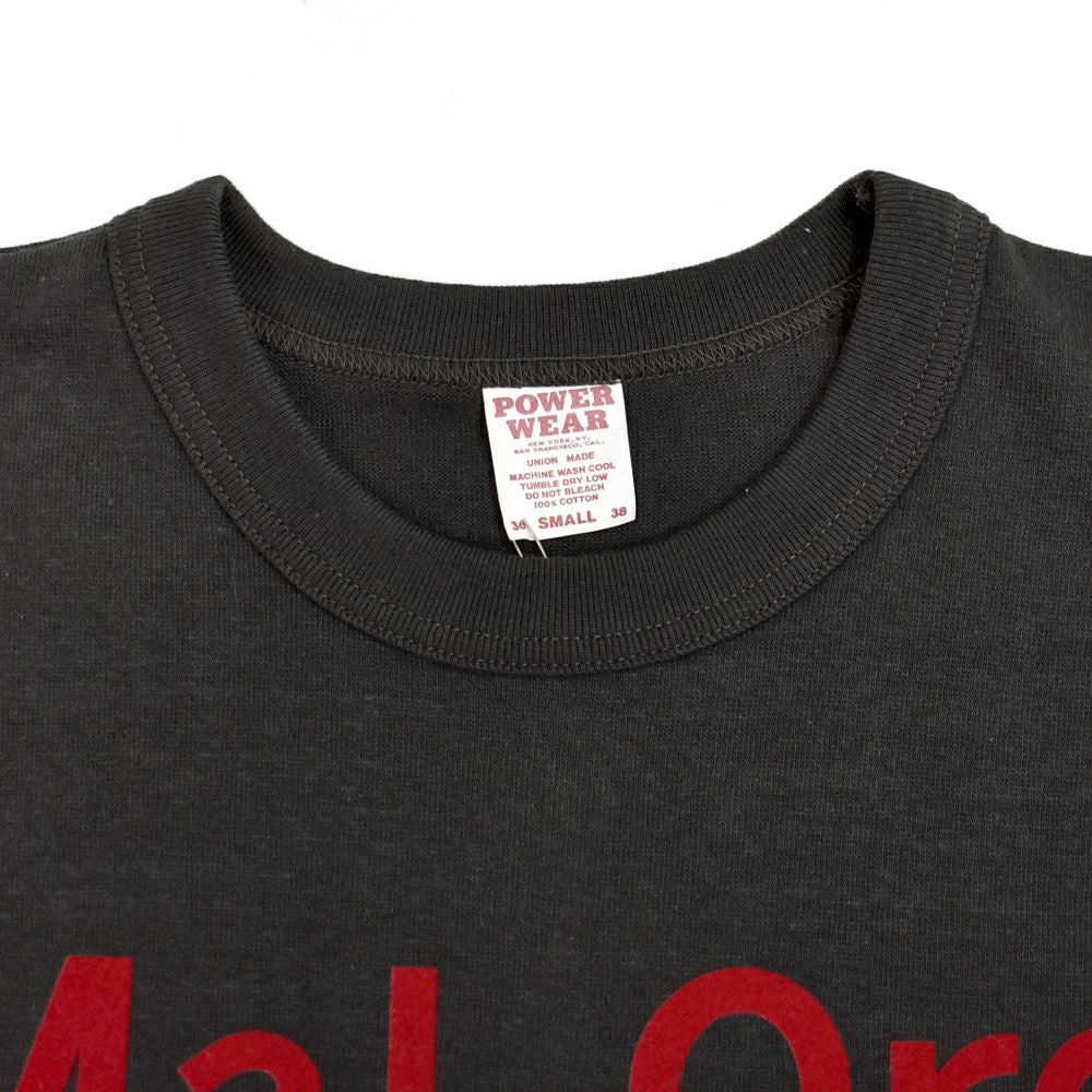 フリーホイーラーズ (FREEWHEELERS) -Mal Ord- Vintage Style Medium Weight Jersey JET BLACK 半袖プリントTシャツ フロッキープリント 2525016