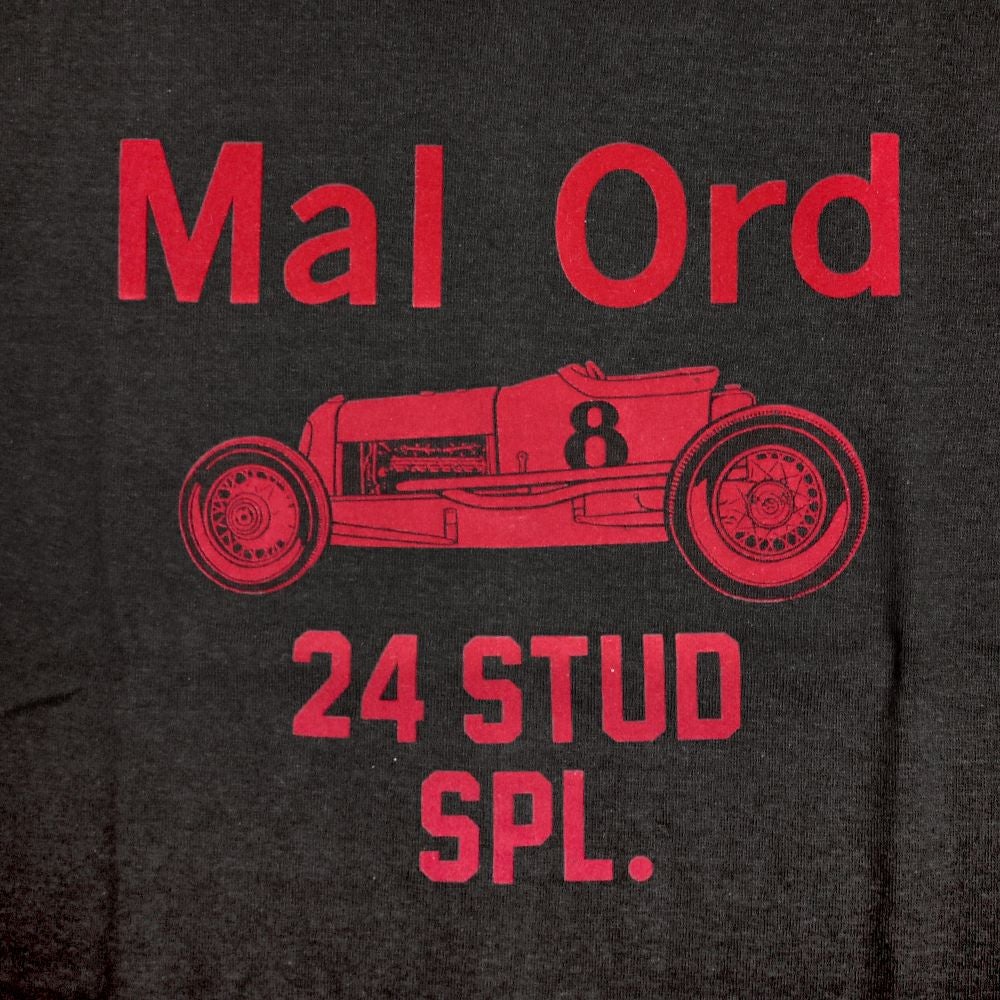 フリーホイーラーズ (FREEWHEELERS) -Mal Ord- Vintage Style Medium Weight Jersey JET BLACK 半袖プリントTシャツ フロッキープリント 2525016