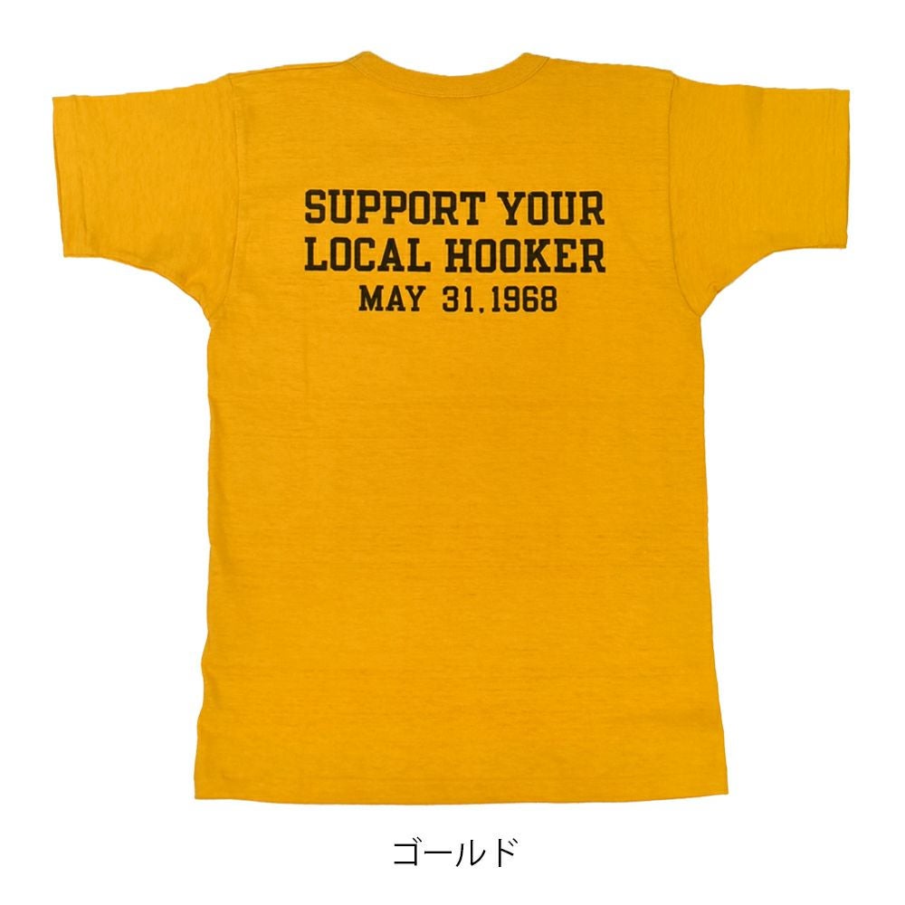 JOHN GLUCKOW(ジョングラッコー) Lot JG-CS06 Rugby T 半袖プリントTシャツ ゴールド