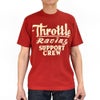 フリーホイーラーズ (FREEWHEELERS) -Throttle Racing- SUPPORT CREW Vintage Style Light Weight Jersey CHILI 半袖プリントTシャツ フロッキープリント 2525015