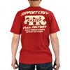 フリーホイーラーズ (FREEWHEELERS) -Throttle Racing- SUPPORT CREW Vintage Style Light Weight Jersey CHILI 半袖プリントTシャツ フロッキープリント 2525015