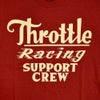 フリーホイーラーズ (FREEWHEELERS) -Throttle Racing- SUPPORT CREW Vintage Style Light Weight Jersey CHILI 半袖プリントTシャツ フロッキープリント 2525015