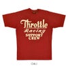 フリーホイーラーズ (FREEWHEELERS) -Throttle Racing- SUPPORT CREW Vintage Style Light Weight Jersey CHILI 半袖プリントTシャツ フロッキープリント 2525015 CHILI