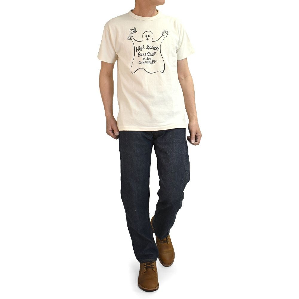 ウエアハウス (WAREHOUSE) Lot 4064 HIGH SPIRITS 半袖プリントTシャツ セコハン 4064