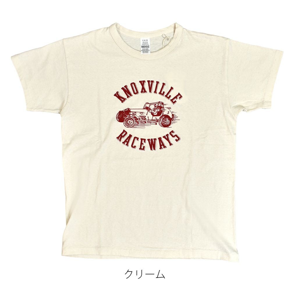 ウエアハウス (WAREHOUSE) Lot 4064 KNOXVILLE 半袖プリントTシャツ セコハン 4064 クリーム