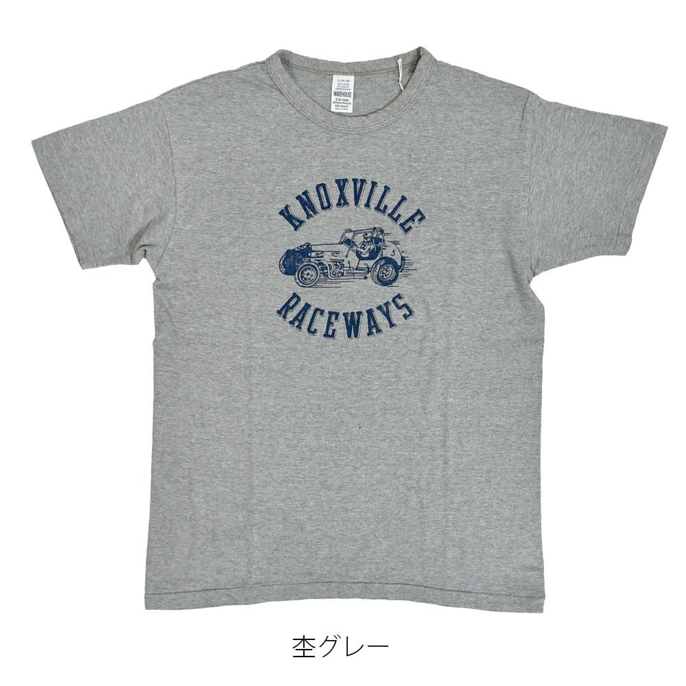 ウエアハウス (WAREHOUSE) Lot 4064 KNOXVILLE 半袖プリントTシャツ セコハン 4064 杢グレー