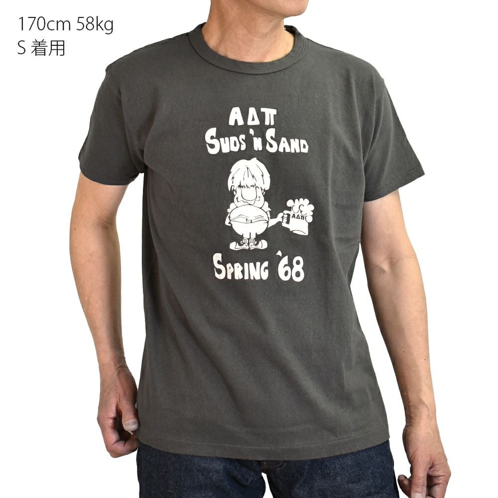 ウエアハウス (WAREHOUSE) Lot 4064 SPRING '68 半袖プリントTシャツ セコハン 4064 チャコール