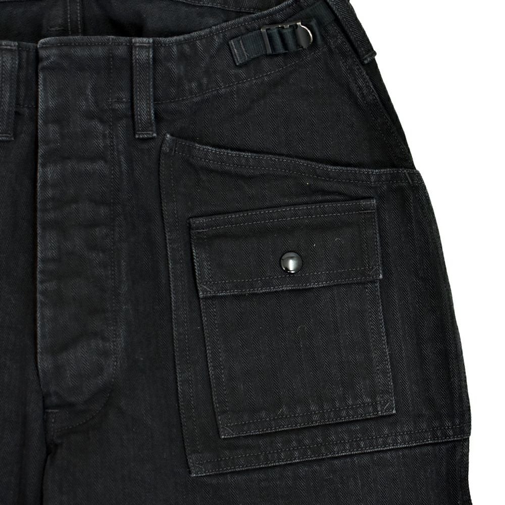 フリーホイーラーズ (FREEWHEELERS) -GRUNTS- 1960s~ STYLE WORK CLOTHING Vintage Style Yarn-Dyed Herringbone Twill YARN-DYED RUDE BLACK ヘリンボーンツイルパンツ 2522010