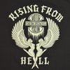 フリーホイーラーズ (FREEWHEELERS) -RISING FROM HELL- Vintage Style Light Weight Jersey BLACK / CHILI 半袖プリントTシャツ 2525011