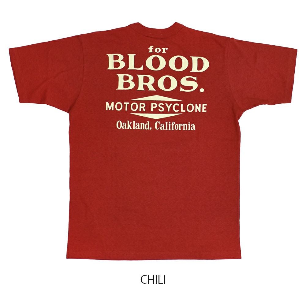 フリーホイーラーズ (FREEWHEELERS) -RISING FROM HELL- Vintage Style Light Weight Jersey BLACK / CHILI 半袖プリントTシャツ 2525011 CHILI