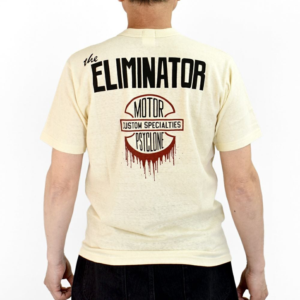 フリーホイーラーズ (FREEWHEELERS) -The ELIMINATOR- Vintage Style Light Weight Jersey STRAW CRM / LEMON PEEL 半袖プリントTシャツ 2525012