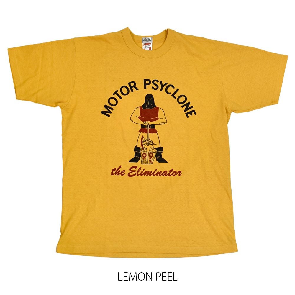 フリーホイーラーズ (FREEWHEELERS) -The ELIMINATOR- Vintage Style Light Weight Jersey STRAW CRM / LEMON PEEL 半袖プリントTシャツ 2525012 LEMON PEEL