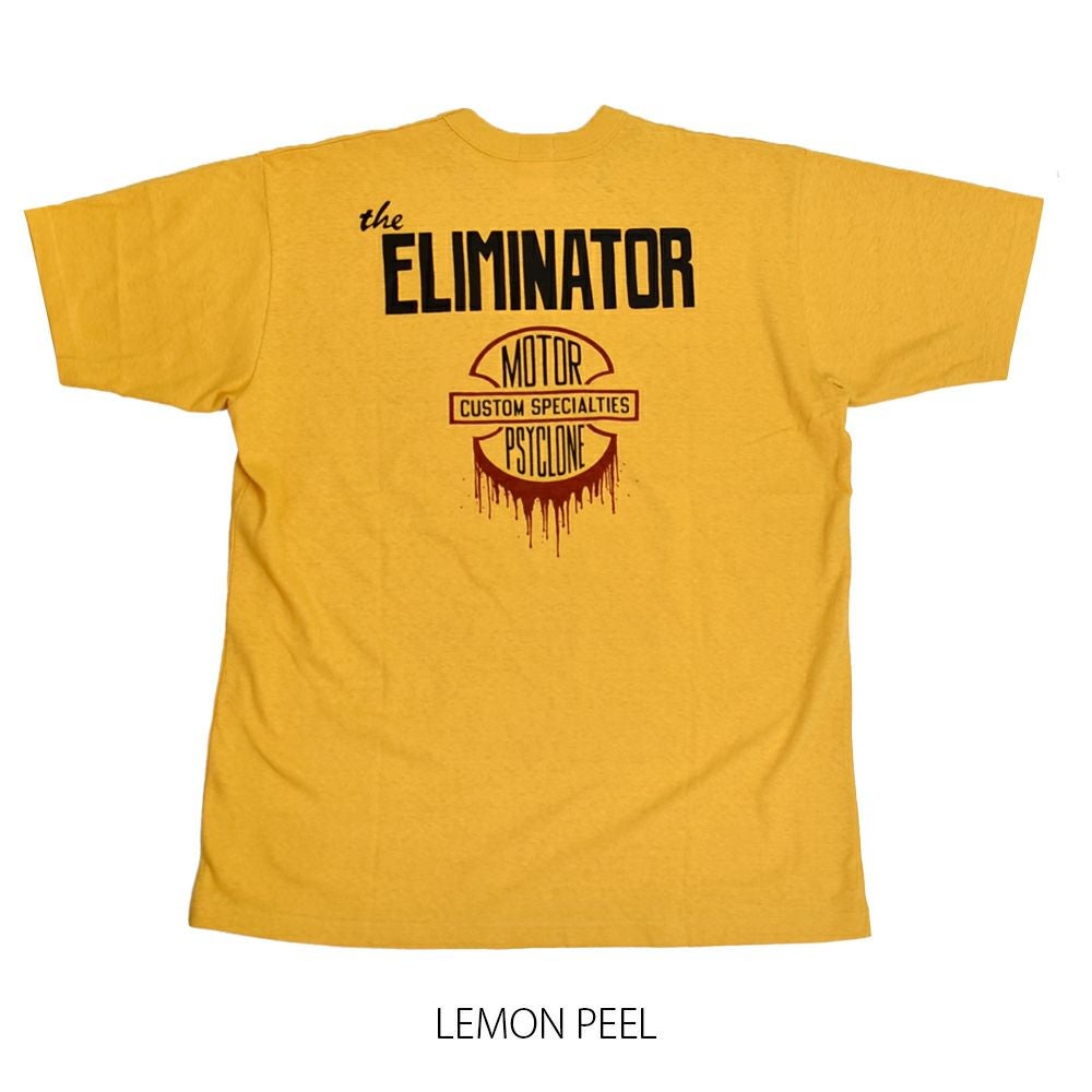 フリーホイーラーズ (FREEWHEELERS) -The ELIMINATOR- Vintage Style Light Weight Jersey STRAW CRM / LEMON PEEL 半袖プリントTシャツ 2525012 LEMON PEEL