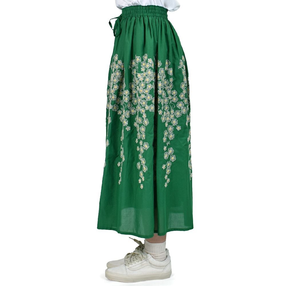 マーブルシュッド (marble SUD) EMB shibazakura gather SK 刺繍ギャザースカート 07FM074004