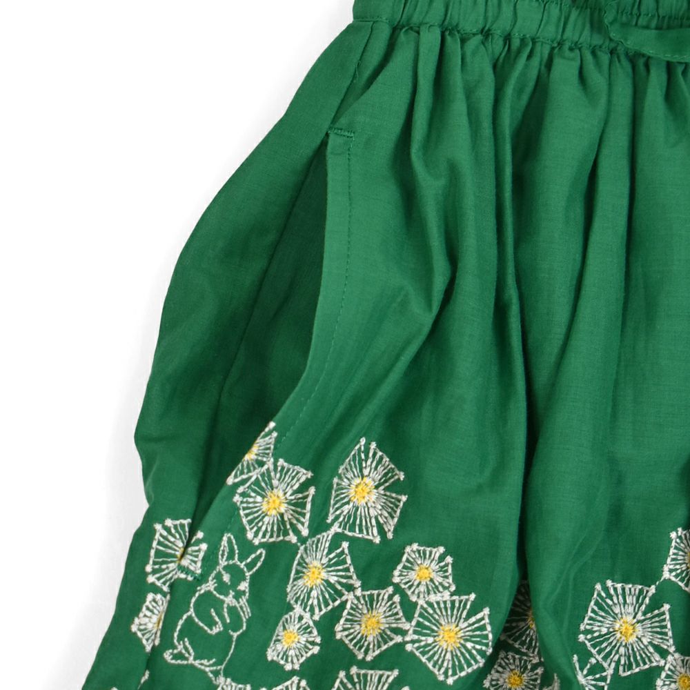 マーブルシュッド (marble SUD) EMB shibazakura gather SK 刺繍ギャザースカート 07FM074004