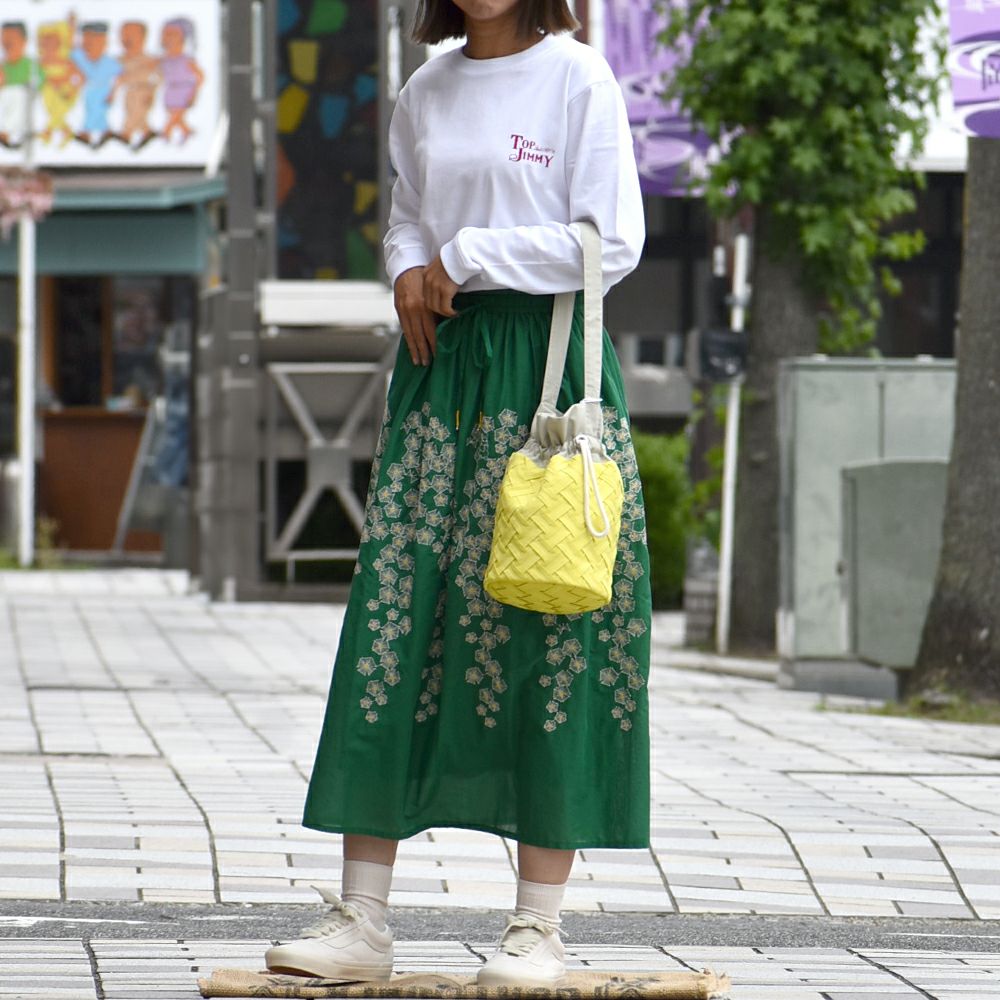 marble SUD shibazakura スカート セール】マーブルシュッド (marble SUD) EMB shibazakura gather SK