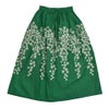 マーブルシュッド (marble SUD) EMB shibazakura gather SK 刺繍ギャザースカート 07FM074004 60.GRN