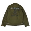 フリーホイーラーズ (FREEWHEELERS) -CHOP EM- DECK WOEKER JACKET 1940~1950s U.S.NAVY MILITARY & MOTOR CULTURE IMAGE COSTOM JACKET Original High Density Jungle Cloth DARK KHAKI GREEN デッキワークジャケット ミリタリージャケット ライトアウター カスタム 2521011 DARK KHAKI GREEN