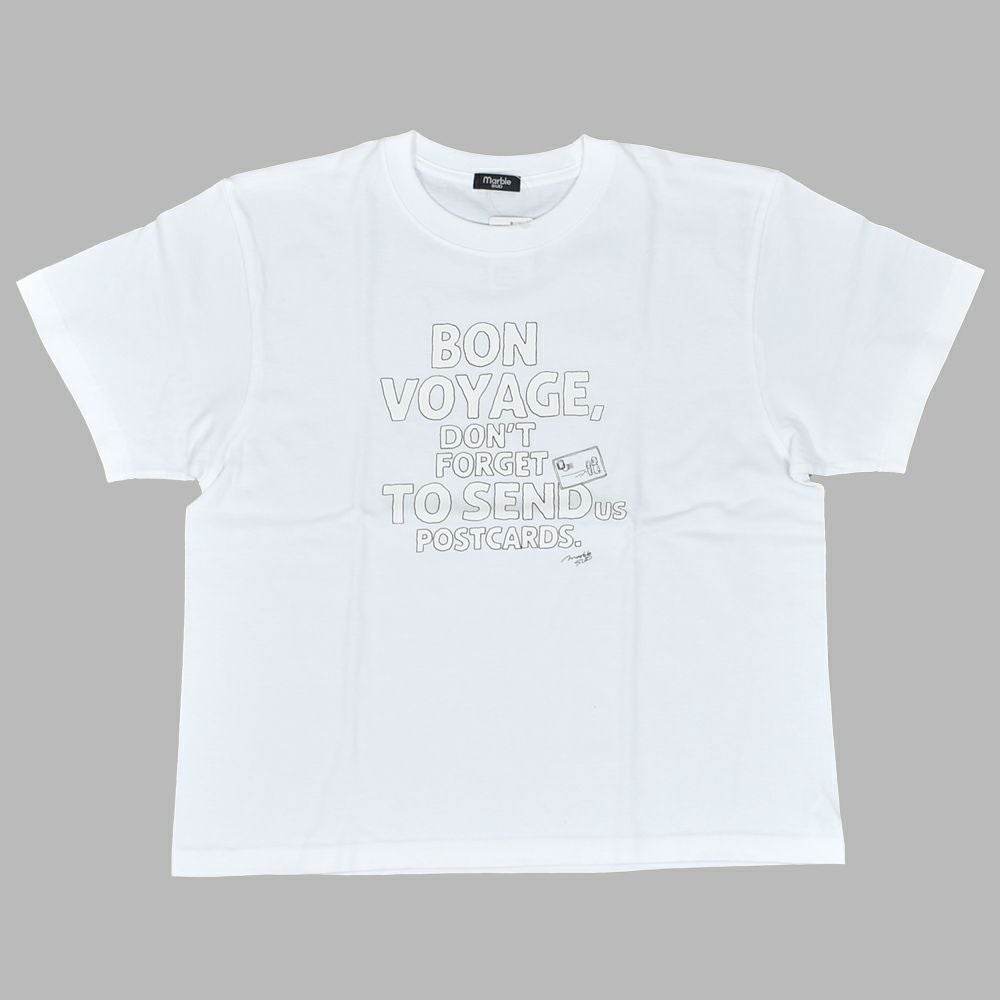マーブルシュッド (marble SUD) BON VOYAGE S/S TEE 半袖プリントTシャツ 01FM003144 01.WHT