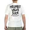 フリーホイーラーズ (FREEWHEELERS) -HELMET LAWS SUCK- Vintage Style Light Weight Jersey OFF-WHITE 半袖プリントTシャツ 2525013
