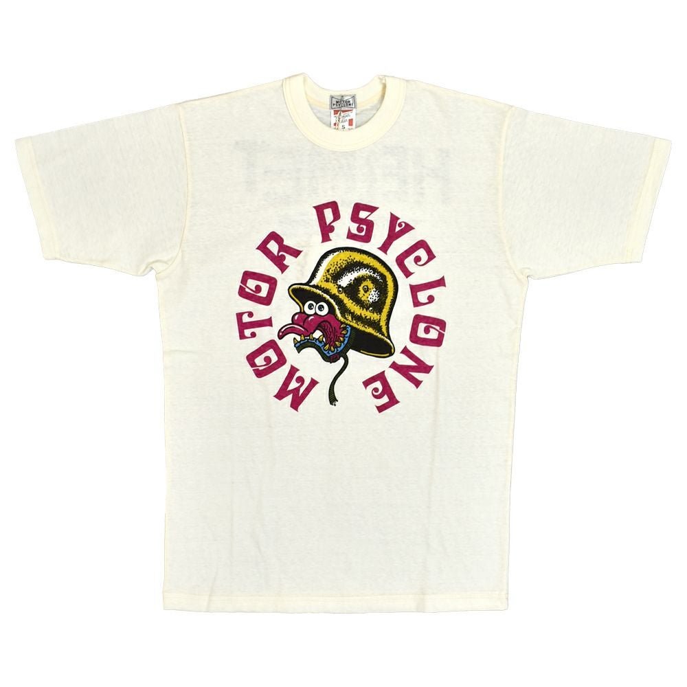 フリーホイーラーズ (FREEWHEELERS) -HELMET LAWS SUCK- Vintage Style Light Weight Jersey OFF-WHITE 半袖プリントTシャツ 2525013 OFF-WHITE