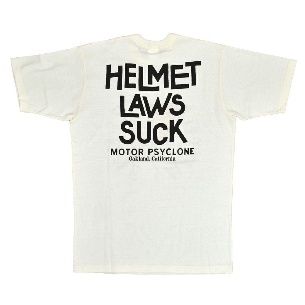 フリーホイーラーズ (FREEWHEELERS) -HELMET LAWS SUCK- Vintage Style Light Weight Jersey OFF-WHITE 半袖プリントTシャツ 2525013 OFF-WHITE