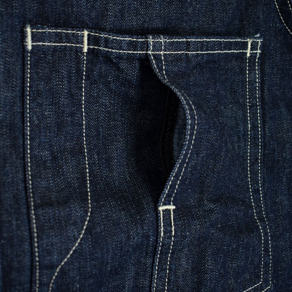 フリーホイーラーズ (FREEWHEELERS) -Blystone- MECHANIC SHIRT 1930s~ STYLE WORK CLOTHING Vintage Style 8oz Indigo Denim 長袖デニムシャツ ワークシャツ メカニックシャツ 2523002