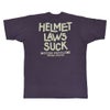 フリーホイーラーズ (FREEWHEELERS) -HELMET LAWS SUCK- Vintage Style Light Weight Jersey WASTED NAVY 半袖プリントTシャツ 2525014