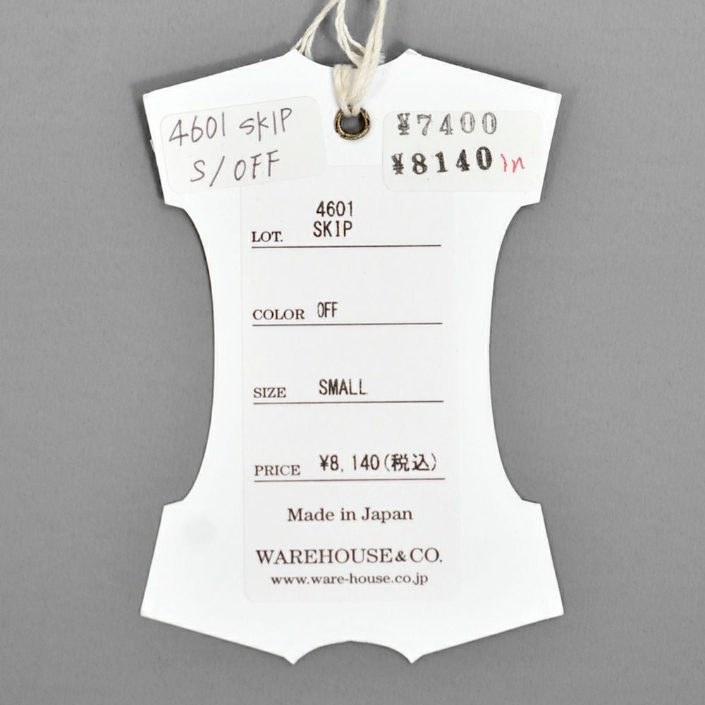 ウエアハウス (WAREHOUSE) Lot 4601 SKIP 半袖プリントTシャツ 4601