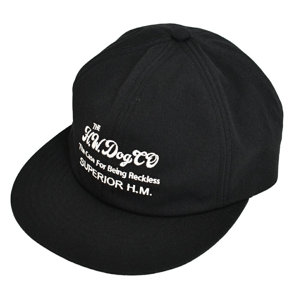 ザ エイチ ダブリュー ドッグ アンド カンパニー(THE H.W.DOG＆CO.) BALL CAP ベースボールキャップ 帽子 刺繍 D-01022 BLACK