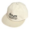 ザ エイチ ダブリュー ドッグ アンド カンパニー(THE H.W.DOG＆CO.) BALL CAP ベースボールキャップ 帽子 刺繍 D-01022 IVORY