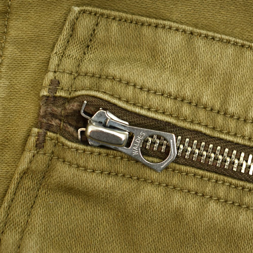 フリーホイーラーズ (FREEWHEELERS) -SPEED ENGINEER- SLEEVELESS COAT Vintage Style Sulfide Dyed Military Moleskin KHAKI コットンベスト エンジニアリングベスト 2521008