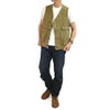 フリーホイーラーズ (FREEWHEELERS) -SPEED ENGINEER- SLEEVELESS COAT Vintage Style Sulfide Dyed Military Moleskin KHAKI コットンベスト エンジニアリングベスト 2521008