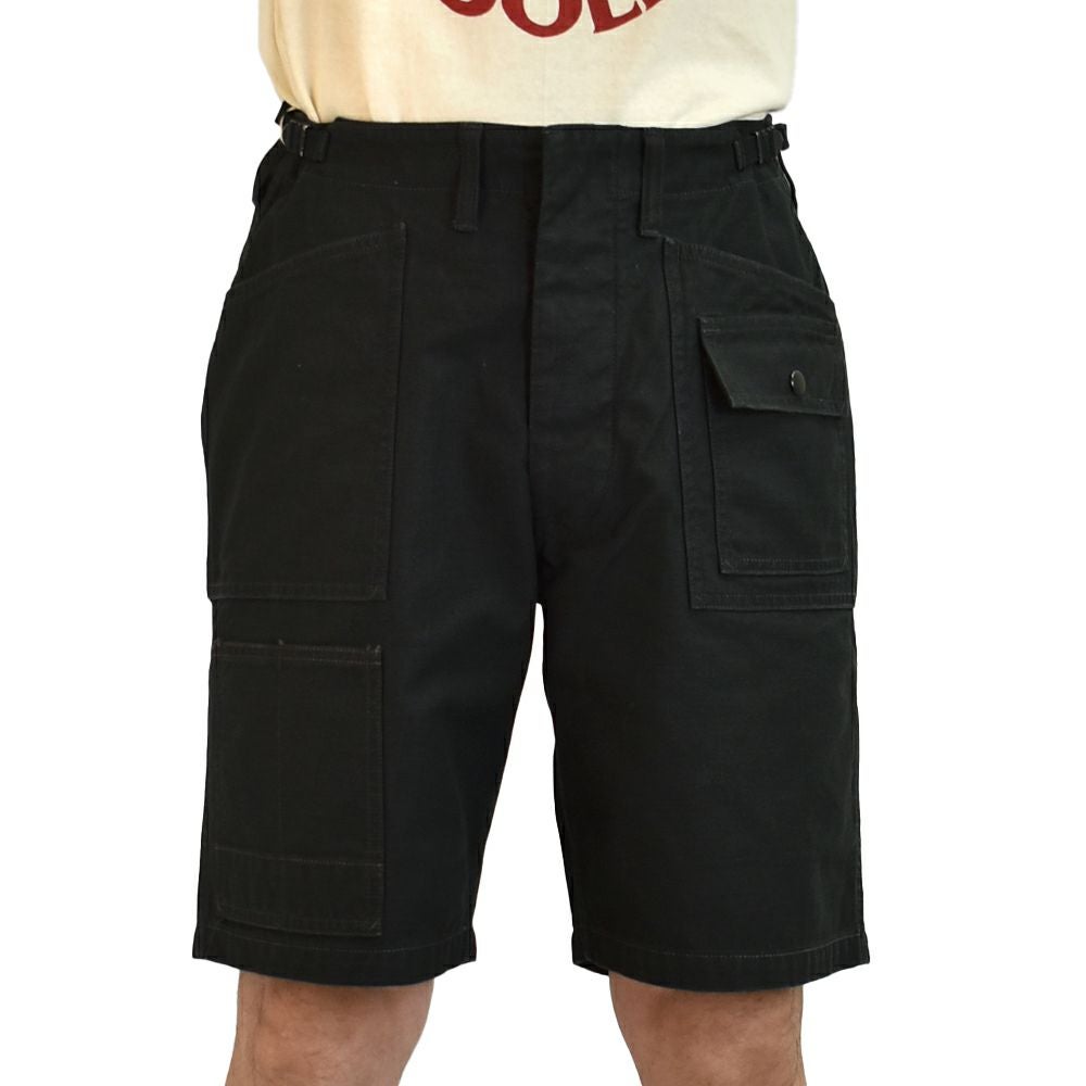 フリーホイーラーズ (FREEWHEELERS) -GRUNTS- CUT-LENGTH TROUSERS 1960s~ 70s STYLE WORK CLOTHING Vintage Style Back Satin OLIVE / BLACK ショーツ ショートパンツ 2522013