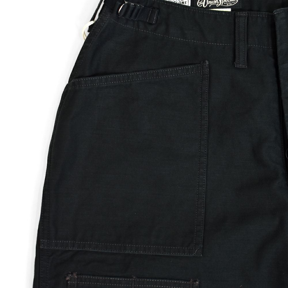 フリーホイーラーズ (FREEWHEELERS) -GRUNTS- CUT-LENGTH TROUSERS 1960s~ 70s STYLE WORK CLOTHING Vintage Style Back Satin OLIVE / BLACK ショーツ ショートパンツ 2522013