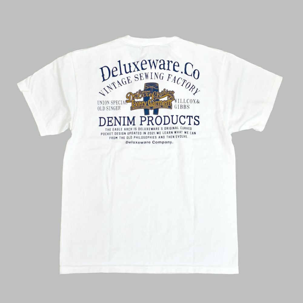 デラックスウエア (DELUXEWARE) DELUXEWARE 半袖プリントTシャツ BRGD-253 WHITE