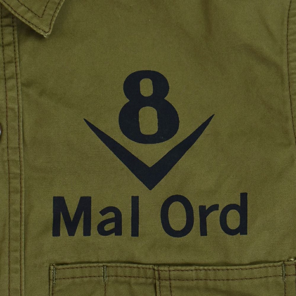 フリーホイーラーズ (FREEWHEELERS) -Mal Ord- Blystone MECHANIC SHIRT 1930s~ STYLE WORK CLOTHING Vintage Style Military Weather LIGHT KHAKI OLIVE メカニックシャツ 長袖プリントシャツ 2523004