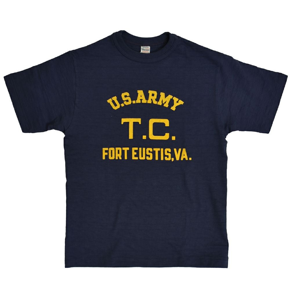 ウエアハウス (WAREHOUSE) Lot 4601 FORT EUSTIS 半袖プリントTシャツ フロッキープリント 4601 ナスコン