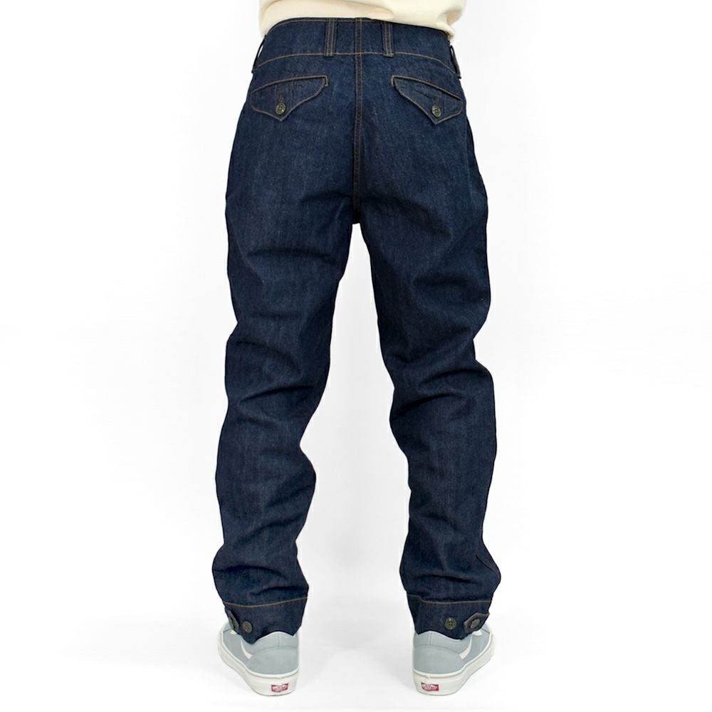 フリーホイーラーズ (FREEWHEELERS) -S-8 AVIATORS' TROUSERS- 1930~1940s MILITARY IMAGE FLIGHT ENGINEER TROUSERS Vintage Style 10.5oz Indigo Denim アビエイターズトラウザーズ アビエイターパンツ デニムミリタリーパンツ 2522006